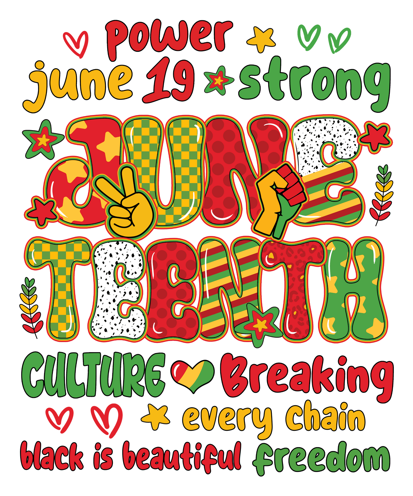 JUNETEENTH SECTION 🖤💚❤️